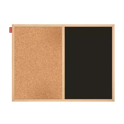 Tablica korkowa kredowa Duo 60x40 cm