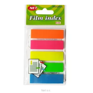 Net Zak�adki indeksuj�ce neon transparentne