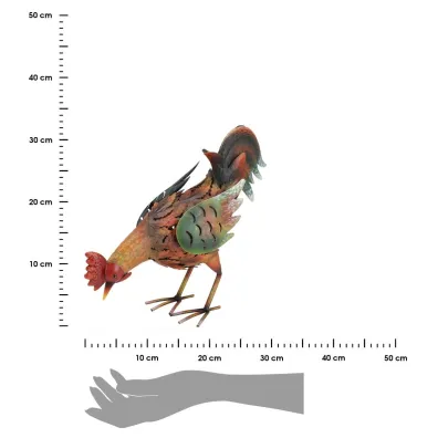 ProGarden Figurka ogrodowa z metalu Kogut 32 cm