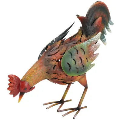 ProGarden Figurka ogrodowa z metalu Kogut 32 cm