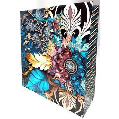 Fresh Torebka ozdobna matowa vintage 35x37x12cm