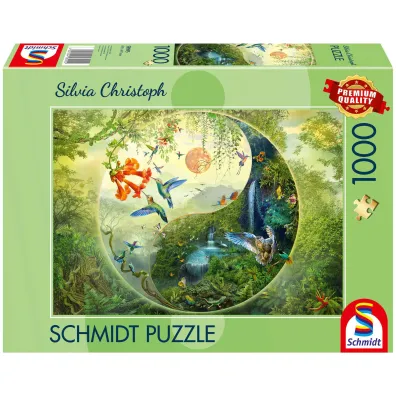 Puzzle PQ 1000 el. W lesie kolibr�w Schmidt