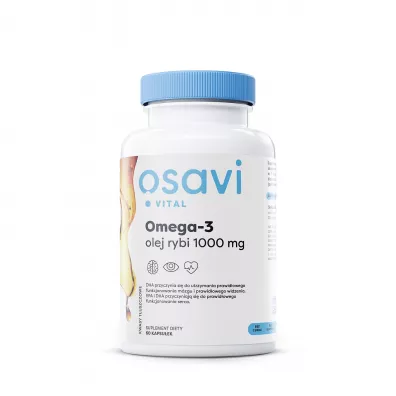 Osavi Omega-3 Olej Rybi Suplement diety 60 kaps.
