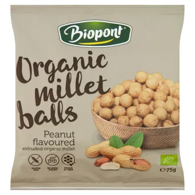 Bio Pont Chrupki jaglane z orzeszkami ziemnymi pra�onymi bezglutenowe 75 g Bio