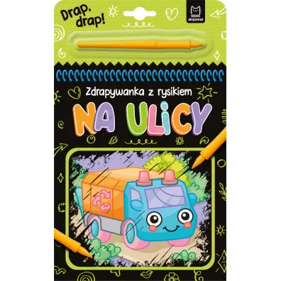 Na ulicy. Zdrapywanka z rysikiem