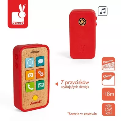Telefon drewniany z dwikami Janod