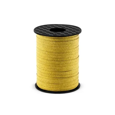 PartyDeco Wst��ka plastikowa z�oty 5mm/225m