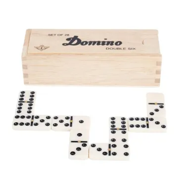 Domino Double 6 w drewnianym etui LONGFIELD Quint