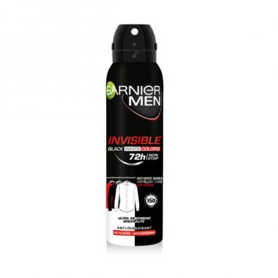 Garnier Men Mineral Black White Color Invisible 72h antyperspirant spray 150 ml
