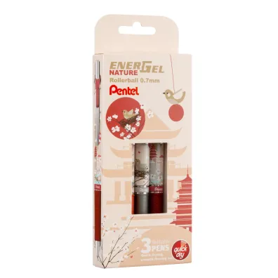 Pentel PIORO K GEL 0.7 GR 3SZT NIEB BL77-NA PEN NAT DR