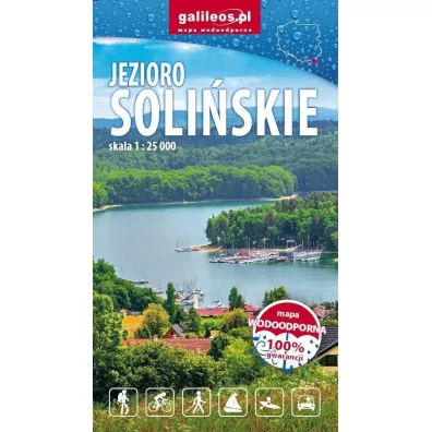 Mapa - Jezioro Soli�skie 1:25 000 mapa wodoodporna