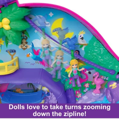 Polly Pocket. Kompaktowa torebka Rodzina leniwc�w Mattel