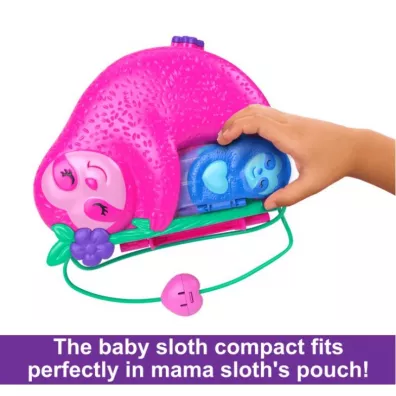 Polly Pocket. Kompaktowa torebka Rodzina leniwc�w Mattel