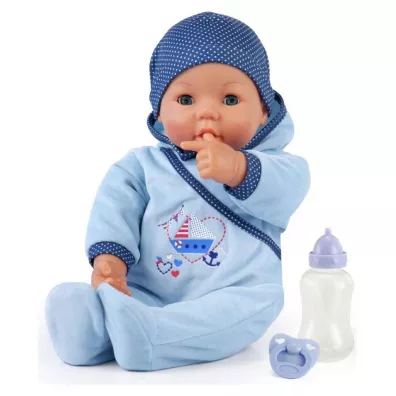 Lalka Hello Baby 46cm niebieska Bayer