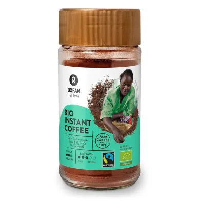 Oxfam Fair Trade Kawa rozpuszczalna Arabica/Robusta Tanzania fair trade 100 g Bio