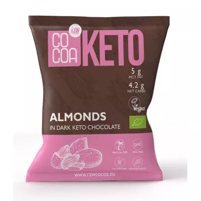 Cocoa Migda�y w czekoladzie keto z olejem MCT bez dodatku cukru 70 g Bio