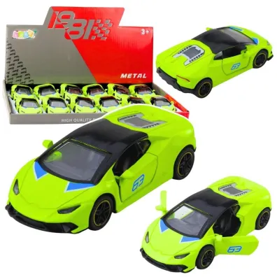 Samoch�d sportowy z nap�dem zielony 1:43 LeanToys