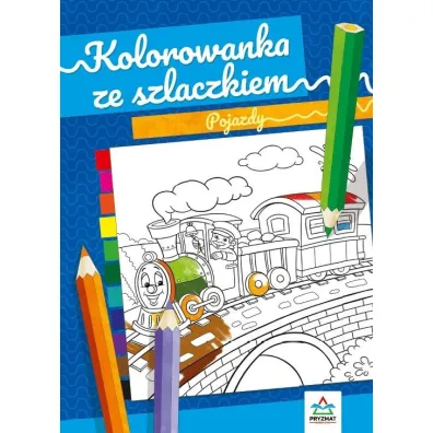 Kolorowanka ze szlaczkiem. Pojazdy
