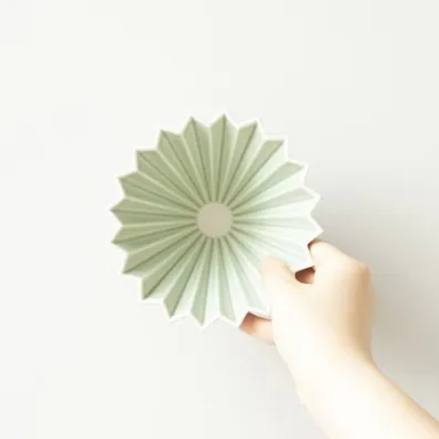 Origami Dripper M Matowy zielony