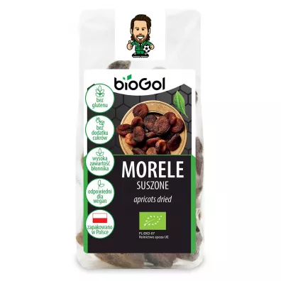 Biogol Morele suszone bezglutenowe 150 g Bio