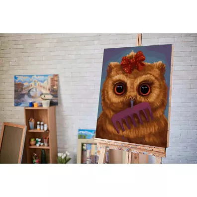 Twoje Hobby Malowanie po numerach - Ma�a sowa 40x50cm