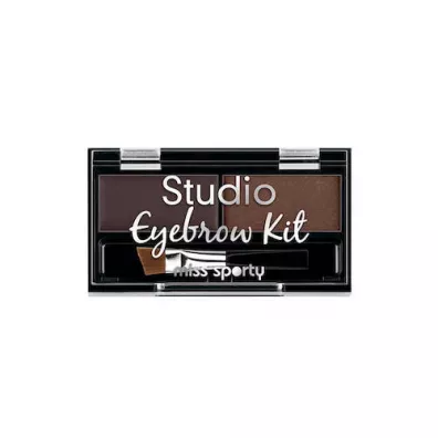 Miss Sporty Studio Eyebrow Kit paleta do makija�u brwi 001 Medium Brown 1.1 g
