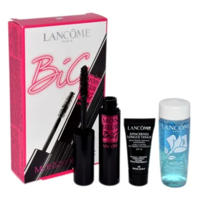 Lancome Zestaw Tusz do rz�s Monsieur Big + P�yn do demakija�u Bi-Facil + Korektor do twarzy SPF30 Effacernes Longue Tenue 10 ml + 30 ml + 5 ml