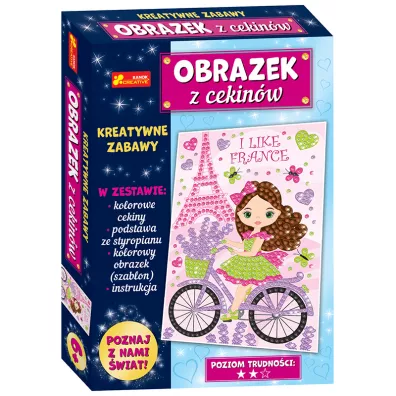 Ranok-Creative Obrazek z cekin�w. Podr�e ma�e i du�e. Francja