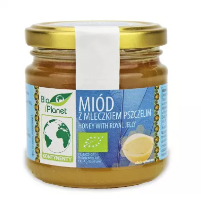 Bio Planet Mi�d z mleczkiem pszczelim 250 g Bio