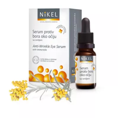 Nikel Przeciwzmarszczkowe serum pod oczy z kwiatem Immortelle 10 ml