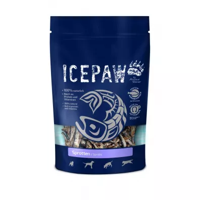 Icepaw Suszone szprotki - przysmak dla psw 250 g