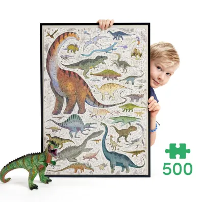 Puzzle Puzzlove CzuCzu 500 el. Dinozaury Bright Junior Media