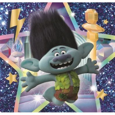 Puzzle 3x48 el. SuperColor. Trolls 3 Clementoni