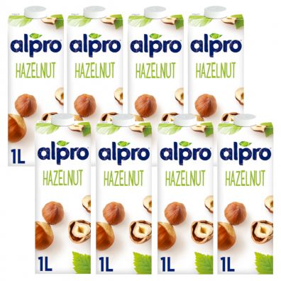 Alpro Napj z orzechw laskowych z wapniem i witaminami Zestaw 8 x 1 L