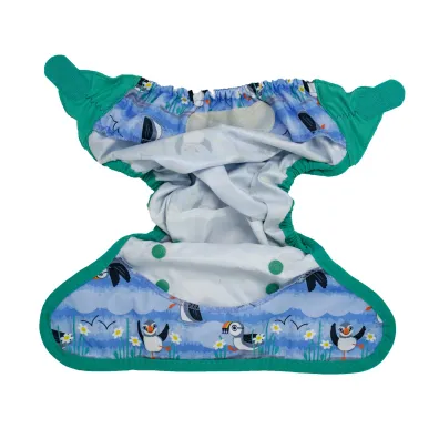 Close Otulacz z rzepami, Blue Puffin