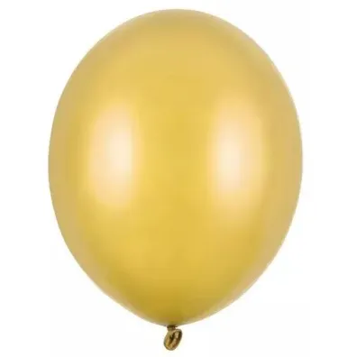 PartyDeco Balony Strong 30cm, Metallic Pure Gold: 1op./100szt.