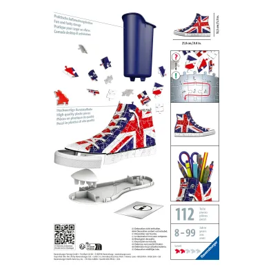 Puzzle 108 el. 3D Trampek Union Jack Ravensburger