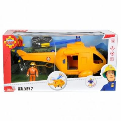 Straak Sam. Helikopter Wallaby II z figurk Simba