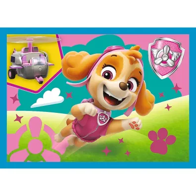 Puzzle 4w1 - Biegn�ce Pieski (12+15+20+24 el.) Trefl