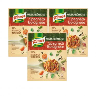Knorr Spaghetti Bolognese Zestaw 3 x 43 g