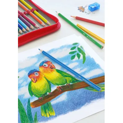 Faber-Castell Kredki tr�jk�tne ergonomics 24 kol. grafit 4mm