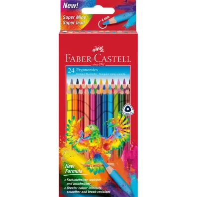 Faber-Castell Kredki tr�jk�tne ergonomics 24 kol. grafit 4mm