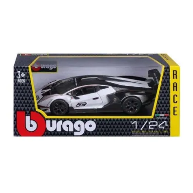 Bburago model racing - lamborghini essenza white/black 1:24