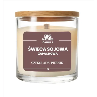 Big Nature �wieca sojowa o zapachu Czekolada i Piernik 225 g