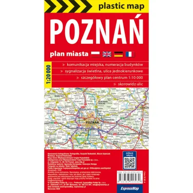Pozna� foliowany plan miasta 1:20 000