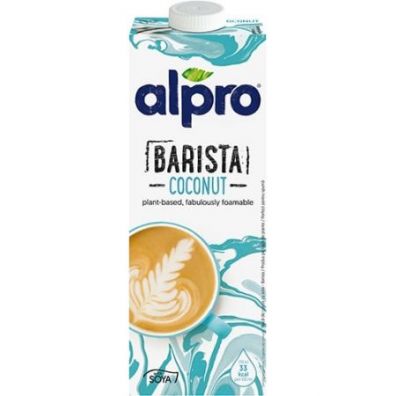 Lavazza Qualita Oro Kawa ziarnista palona + Barista do kawy -  Napj Kokosowy z dodatkiem soi i wapniem Zestaw 1 kg + 1 l