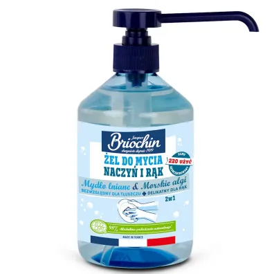 Briochin �el do mycia naczy� i r�k na bazie myd�a lnianego i alg morskich eco 500 ml