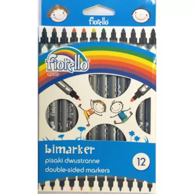 Fiorello Pisaki Bimarker dwustronne 12 szt.