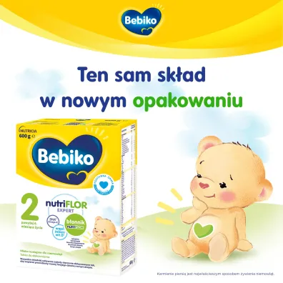 Bebiko 2 Mleko nastpne dla niemowlt powyej 6. miesica ycia 600 g