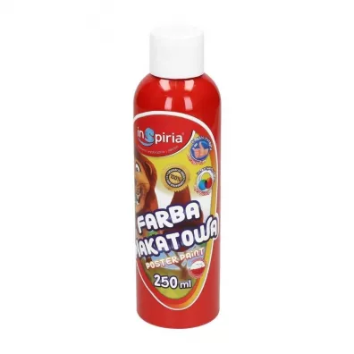 InSpiria Farba plakatowa czerwona 250 ml